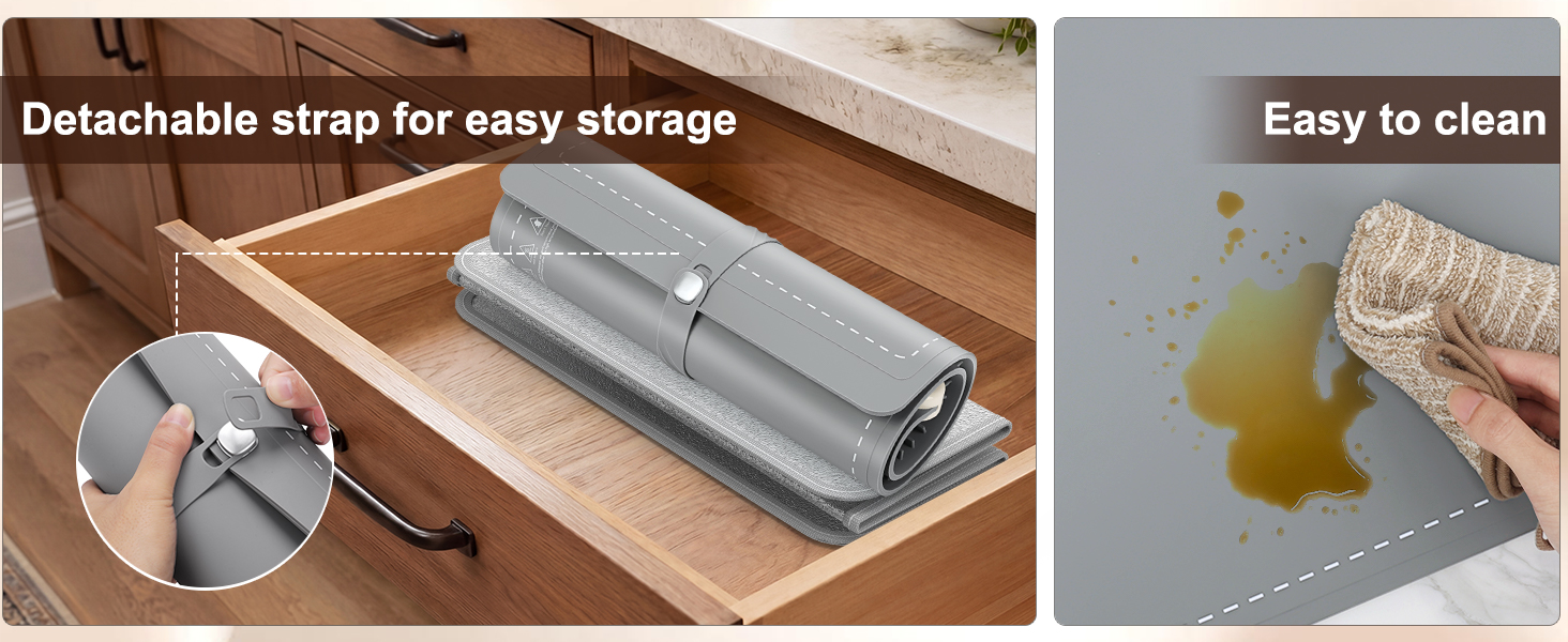 FYY Warming Mat for Food - Rapid and Full Surface Heating, 6 Temp Settings, 6H Timer