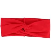 Motique Accessories Red Solid Twist Turband Headwrap Hair Band for Women