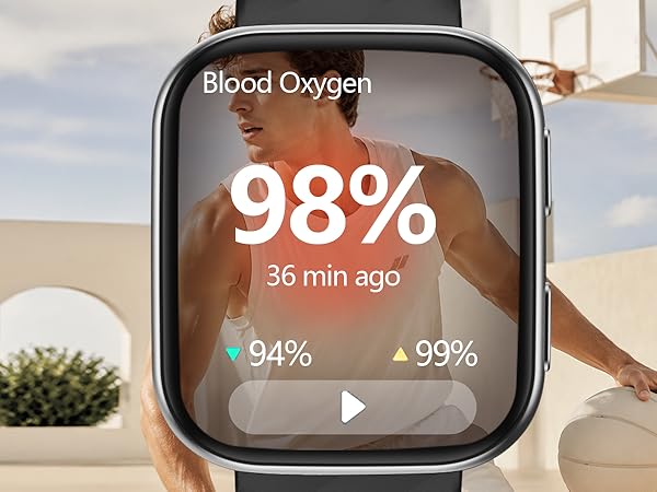 smart watches with blood oxy-gen monitor