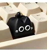 Tapbloom Artisan Keycaps, Cute Cat Custom Key Caps for MX Mechanical Keyboard, Resin Handmade 1U ...