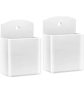 DRQ 2pc Adhesive Remote Control Holder, Wall Mount TV Controller Holder, TV Remote Organizer, Wal...