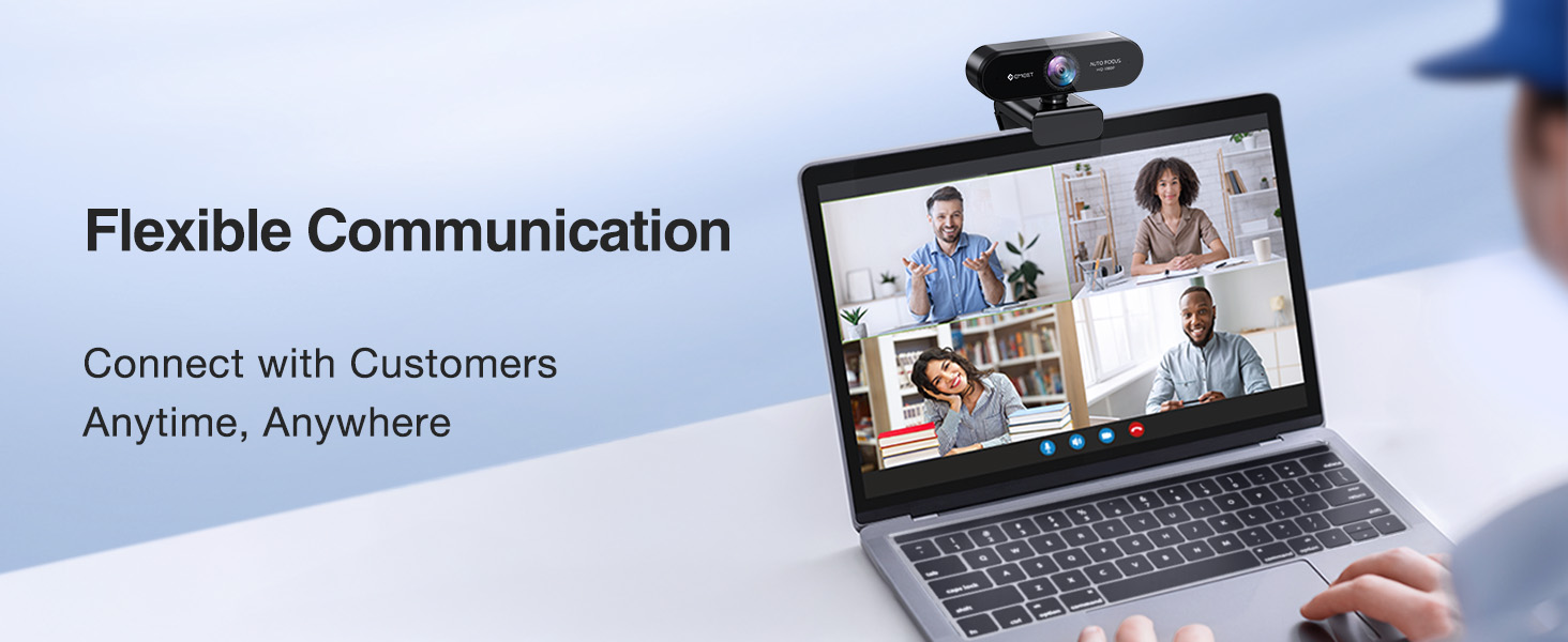 EMEET NOVA 1080P Webcam with Microphone
