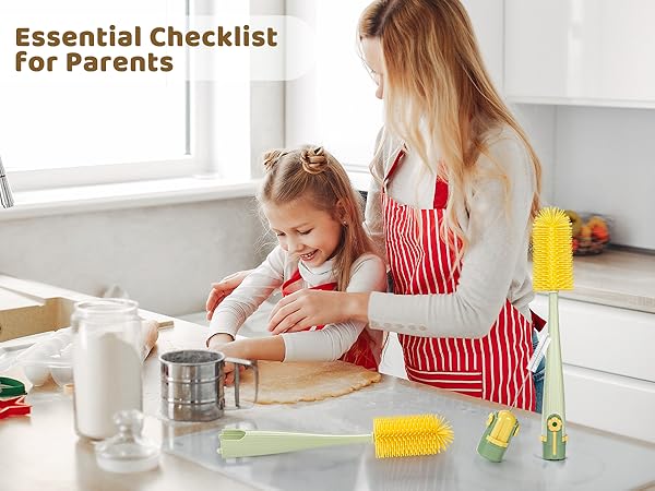 baby bottle brush set