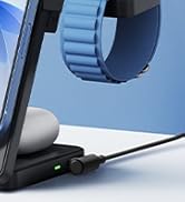 Magnetic Wireless Charger Stand for iPhone: CIYOYO 15W Max 3-in-1 Fast Charging Station, Qi2 Cert...