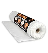 Xpose Safety 6 Mil White String Reinforced Poly Sheeting – 20' x 100' Fire Retardant Roll – UV Re...
