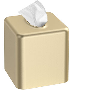 Tissue box cover square made of sturdy and lightweight aluminum alloy