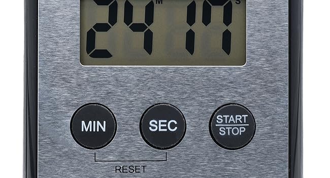 View of digital timer facing front.