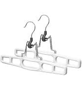 Whitmor Slack Clamp Hangers, S/2, Chrome / White