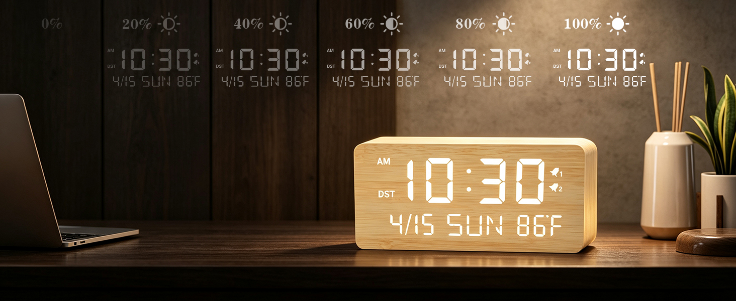 wood clock