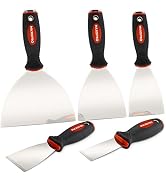 MaxoPro Professional Putty Knife Set Puddy Knife Scrapers for Drywall Spackle tools