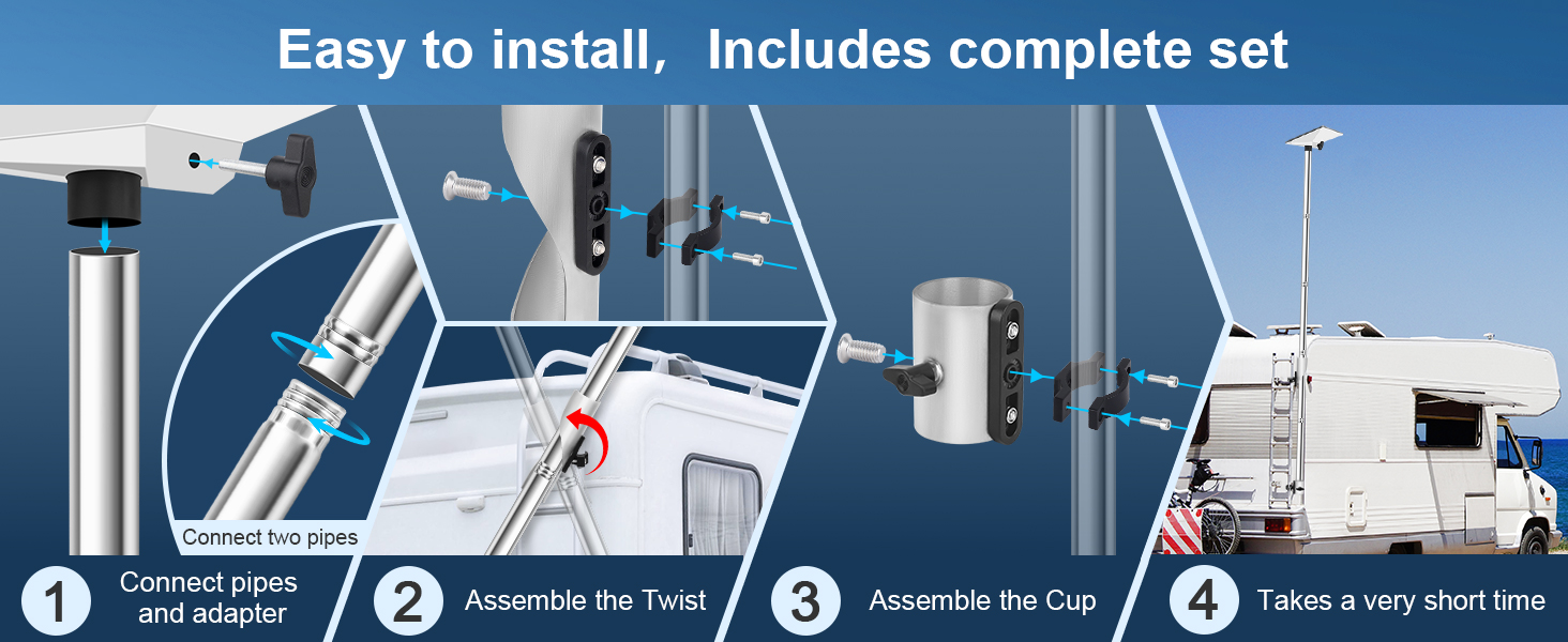 Starlink Mini Flag Pole Mount