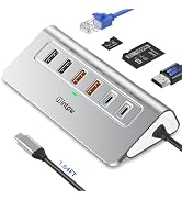 intpw P9R PRO USB C Hub Ethernet, 10 in 1 USB Docking Station 10Gbps with 4K@60Hz HDMI, USB C and...