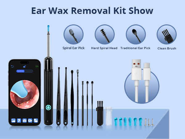 ear cleaner with camera ear camera otoscope
