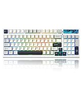 YUNZII YZ98 Gasket Mechanical Keyboard,99 Key Hot Swappable BT5.0/2.4G/USB-C Wireless NKRO 98% 18...