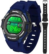 SOCICO Kids Digital Watch for Boys Girls Teens with 2 Interchangeable Straps - 50M Waterproof, 7-...