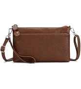 befen Genuine Leather Wristlet Clutch Wallet Purses with RFID Blocking, Small Crossbody Bags Shou...