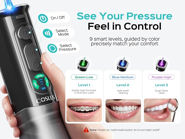 COSLUS T50 Portable Water Flosser for Travel