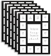 11X14 Bulk 6 School Days Picture Mat with Multiple Openings–Years Photo Collage – Days are Long P...