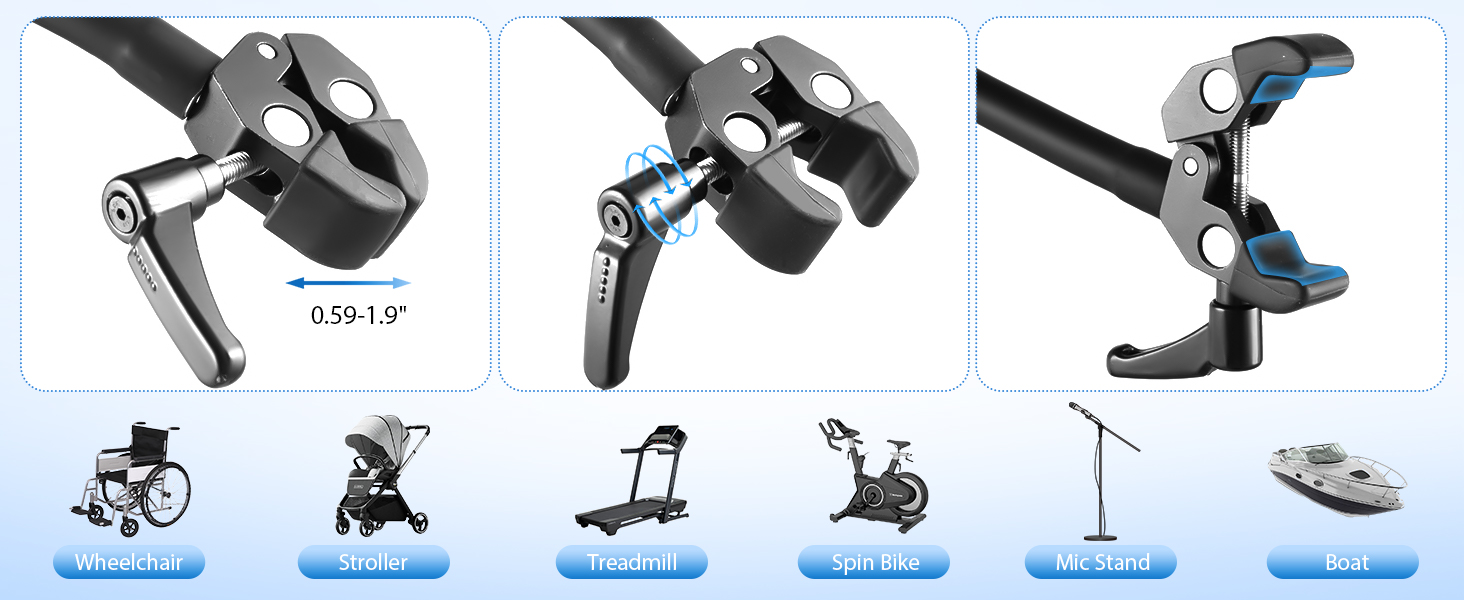 phone holder for mic stand