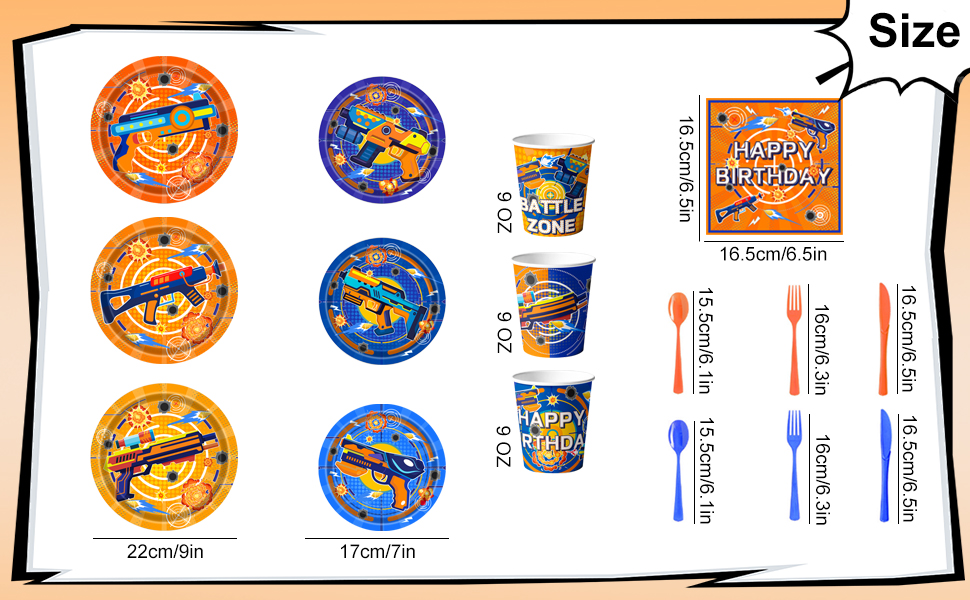 dart war party supplies