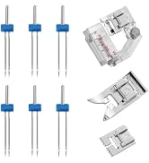 Stretch Twin Needles for Sewing Machine, Ballpoint Household Double Twin Brother Sewing Machine N...