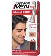 Just For Men Easy Comb-In Color Mens Hair Dye, Easy No Mix Application with Comb Applicator - Rea...