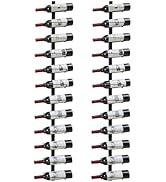 2 Pack 12 Bottle Wall Wine Rack for 24 Wine Bottles, DIY Detachable Wall Mount Wine Rack, Wine St...