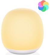 Tyute Baby Night Light, Nursery Night Lamp with 8 RGB Colors Changing, Soft BPA Free Silicone Tou...