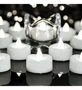 merrynights LED Candles, Tea Lights Candle Battery Operated, 24-Pack 200+Hours Flameless Tealight...