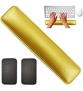 Keyboard Wrist Rest by Rancco, 14.5" Leatherette Stitched Edge Soft Memory Foam Gaming Mouse Wris...