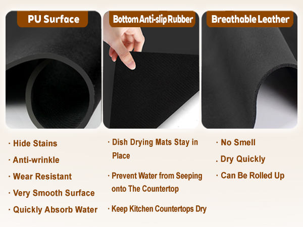 drying mat for kitchen counter