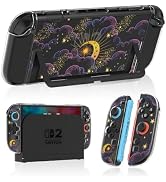 Gurgita Dockable Case for Nintendo Switch 2 2025 - Cute Kawaii Design Clear Soft TPU Grip Cover f...