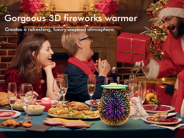 3D Fireworks Wax Melts Warmer - 5