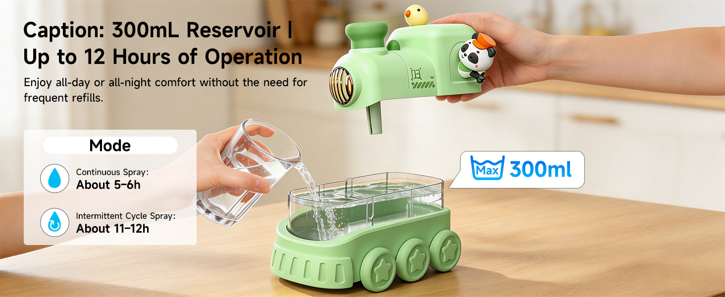 Mini Portable USB Desktop Train Humidifier 03