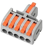 GKEEMARS 10Pcs Mini Electrical Wire Connectors, DIY Splicing into 4/6/8/9/10 Way Butt Terminal Bl...
