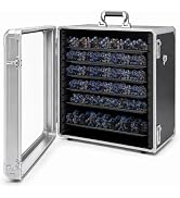 Miniature Carrying Case for Wargame Figures, Mini Display Case, X-Large | Aluminum Alloy, 6 Metal...