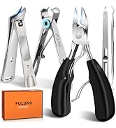 Toenail Clippers for Thick Toenails for Seniors, Slanted Curved Ingrown Toe Nail Clippers for Men...