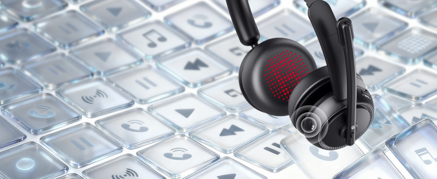 Wireless Headset with MFB Button