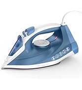 IRONDAY Steam Iron for Clothes Fast Heating, 1200W Iron with Non-Stick Ceramic Soleplate, Self-Cl...