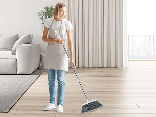woman broom