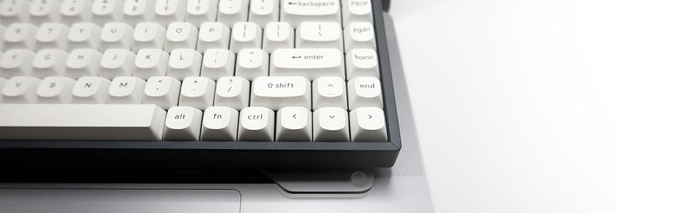Light Color Keyboard on Transparent