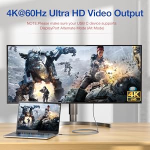 240w usb c to usb c cable thunderbolt 3 thunderbolt 4 cord 4k/5k@60hz 30hz audio video