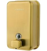 VANNSOO Wall Mounted Hand Soap Dispenser Bathroom, 1200ml 40oz Commercial Stainless Steel Liquid ...
