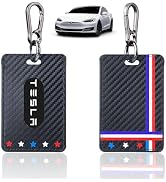 FEBRYTOLD Key Card Holder for Tesla - 2PSC Key Card Holder Case Compatible with Model Y and Model...