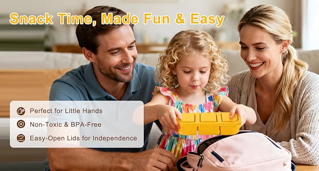 Portable snack box for toddlers