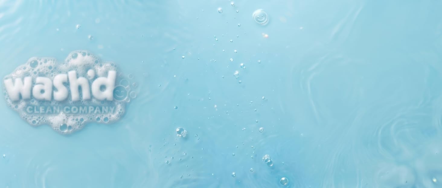 Wash'd Clean Company Bubble Logo