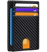 XZVXZV Slim Minimalist Wallet for Men,Front Pocket Wallet RFID Blocking Small Thin Credit Card Ho...