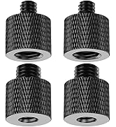 Rigych 1/4 to 3/8 Tripod Screw Adapter 4 Pcs 1/4 Male to 3/8 Female and 3/8 Male to 1/4 Female Ca...