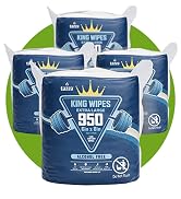 Tazza Gym Equip Wipes, 4 x 950 Count (3800 Total Wipes) - Durable, Pre-Saturated Gym Equipment & ...