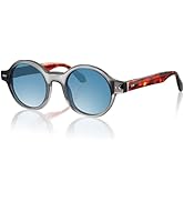 gesruny Men’s Panto Acetate Sunglasses – Timeless Vintage-Inspired Round Frame with Wire-Core Tem...